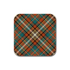 Tartan Scotland Seamless Plaid Pattern Vector Retro Background Fabric Vintage Check Color Square Rubber Square Coaster (4 Pack)  by BangZart