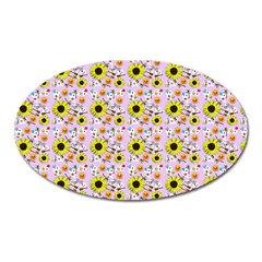 Hawaii Ghost Lilac Oval Magnet