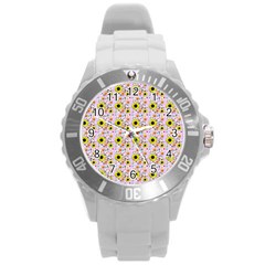 Hawaii Ghost Lilac Round Plastic Sport Watch (L)