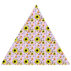 Hawaii Ghost Lilac Wooden Puzzle Triangle