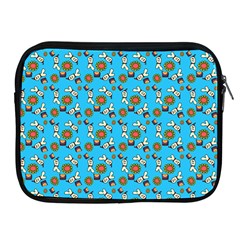 Clown Ghost Pattern Blue Apple Ipad 2/3/4 Zipper Cases by snowwhitegirl