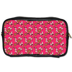 Clown Ghost Pattern Pink Toiletries Bag (one Side) by snowwhitegirl