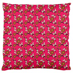 Clown Ghost Pattern Pink Standard Flano Cushion Case (one Side) by snowwhitegirl