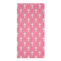 White And Pink Art-deco Pattern Shower Curtain 36  X 72  (stall)  by Dushan