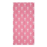 White and pink Art-Deco pattern Shower Curtain 36  x 72  (Stall)  Curtain(36 X72 ) - 33.26 x66.24  Curtain(36 X72 )