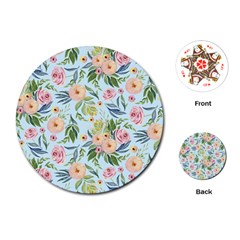 Springflowers Playing Cards Single Design (round) by Dushan