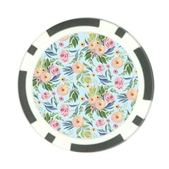 Springflowers Poker Chip Card Guard by Dushan