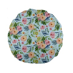 Springflowers Standard 15  Premium Flano Round Cushions by Dushan