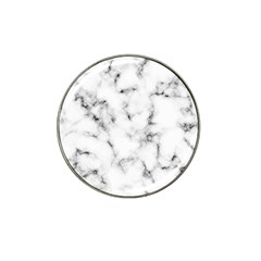 White Faux Marble Texture  Hat Clip Ball Marker (10 Pack) by Dushan