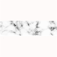 White Faux Marble Texture  Large Bar Mats by Dushan