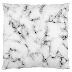 White Faux Marble Texture  Standard Flano Cushion Case (two Sides) by Dushan