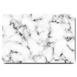 White faux marble texture  Large Doormat  30 x20  Door Mat