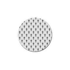 Black And White Art-deco Pattern Golf Ball Marker (10 Pack) by Dushan