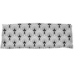 Black And White Art-deco Pattern Body Pillow Case (dakimakura) by Dushan