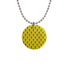 Art-decoyellow 1  Button Necklace by Dushan