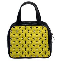 Art-decoyellow Classic Handbag (two Sides)