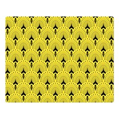 Art-decoyellow Double Sided Flano Blanket (large) 