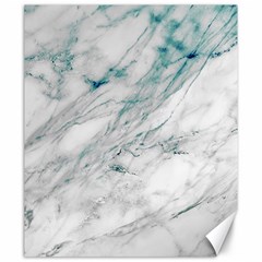 Gray Faux Marble Blue Accent Canvas 20  X 24  by Dushan