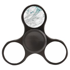 Gray Faux Marble Blue Accent Finger Spinner by Dushan