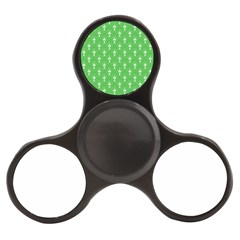 Green And White Art-deco Pattern Finger Spinner by Dushan