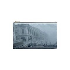 Fog Winter Scene Venice, Italy Cosmetic Bag (small) by dflcprintsclothing