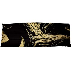 Black And Gold Marble Body Pillow Case Dakimakura (two Sides) by Dushan