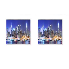 New-york Cityscape  Cufflinks (square) by Dushan