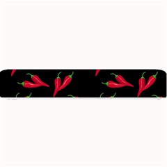 Red, hot jalapeno peppers, chilli pepper pattern at black, spicy Small Bar Mats