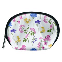 Botanical Flowers Accessory Pouch (medium) by Dushan