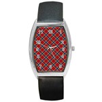 Scottish And Celtic Pattern - Braveheard Is Proud Of You Barrel Style Metal Watch Front