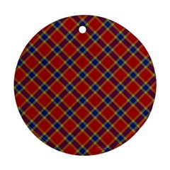 Scottish And Celtic Pattern - Braveheard Is Proud Of You Round Ornament (two Sides) by DinzDas