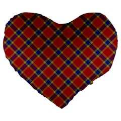 Scottish And Celtic Pattern - Braveheard Is Proud Of You Large 19  Premium Flano Heart Shape Cushions by DinzDas