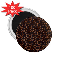 Animal Skin - Panther Or Giraffe - Africa And Savanna 2 25  Magnets (100 Pack)  by DinzDas