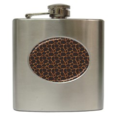 Animal Skin - Panther Or Giraffe - Africa And Savanna Hip Flask (6 Oz) by DinzDas