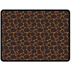Animal Skin - Panther Or Giraffe - Africa And Savanna Fleece Blanket (large)  by DinzDas