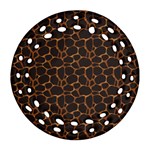 Animal Skin - Panther Or Giraffe - Africa And Savanna Round Filigree Ornament (Two Sides) Front