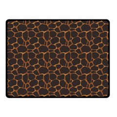 Animal Skin - Panther Or Giraffe - Africa And Savanna Double Sided Fleece Blanket (small)  by DinzDas