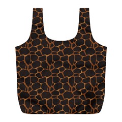 Animal Skin - Panther Or Giraffe - Africa And Savanna Full Print Recycle Bag (l) by DinzDas