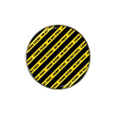 Warning Colors Yellow And Black - Police No Entrance 2 Hat Clip Ball Marker (10 Pack) by DinzDas