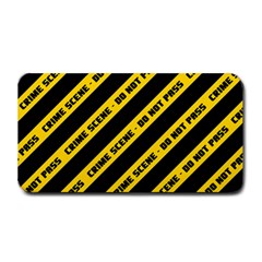 Warning Colors Yellow And Black - Police No Entrance 2 Medium Bar Mats by DinzDas