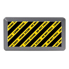 Warning Colors Yellow And Black - Police No Entrance 2 Memory Card Reader (mini) by DinzDas
