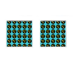 005 - Ugly Smiley With Horror Face - Scary Smiley Cufflinks (square) by DinzDas