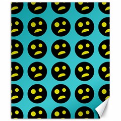 005 - Ugly Smiley With Horror Face - Scary Smiley Canvas 20  X 24  by DinzDas