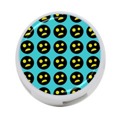 005 - Ugly Smiley With Horror Face - Scary Smiley 4-port Usb Hub (one Side) by DinzDas