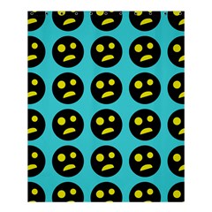 005 - Ugly Smiley With Horror Face - Scary Smiley Shower Curtain 60  X 72  (medium)  by DinzDas