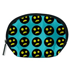 005 - Ugly Smiley With Horror Face - Scary Smiley Accessory Pouch (medium) by DinzDas