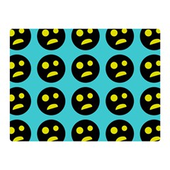 005 - Ugly Smiley With Horror Face - Scary Smiley Double Sided Flano Blanket (mini)  by DinzDas