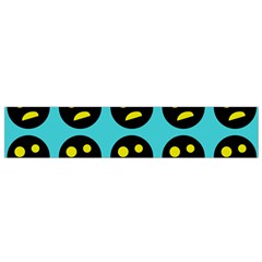 005 - Ugly Smiley With Horror Face - Scary Smiley Small Flano Scarf by DinzDas