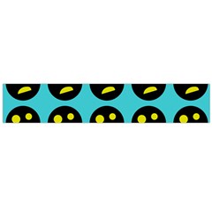 005 - Ugly Smiley With Horror Face - Scary Smiley Large Flano Scarf  by DinzDas