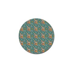 006 - Funky Oldschool 70s Wallpaper - Exploding Circles Golf Ball Marker by DinzDas